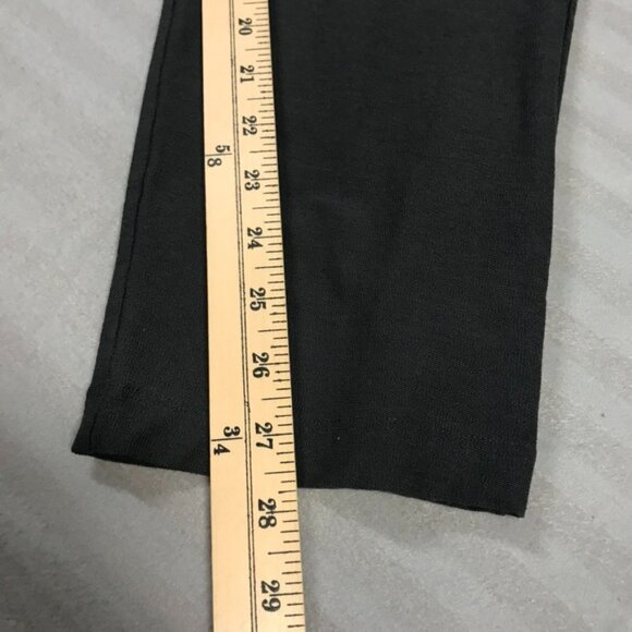Eileen Fisher Pants Womens Large Black Stretch Straight Leg Casual Trousers - Picture 9 of 9